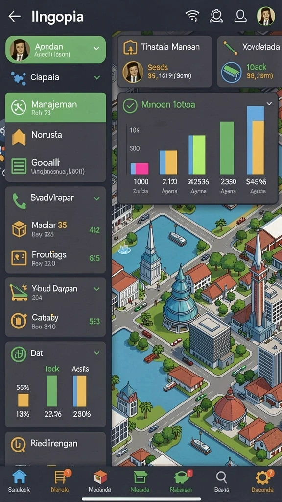kokitoto - Tampilan antarmuka yang user-friendly dan cerah.