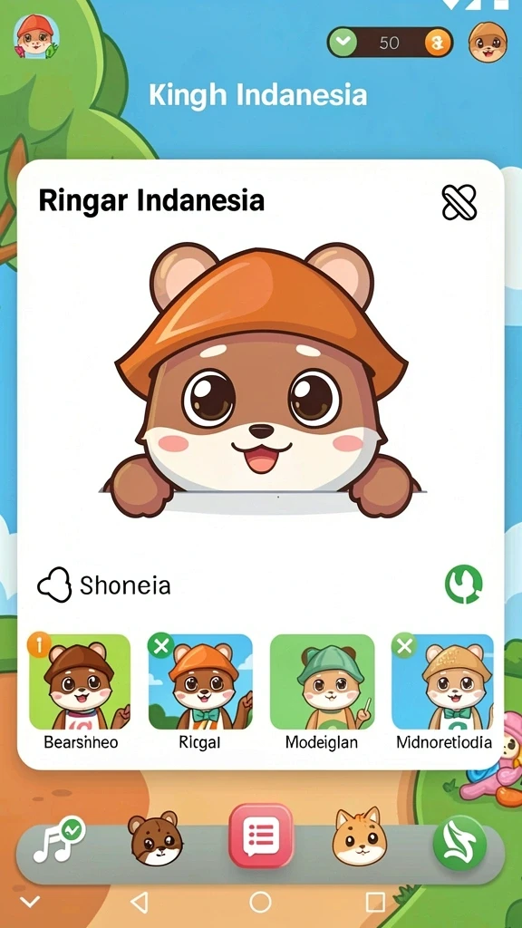 rajacuan - Screenshot menunjukkan mode multiplayer dengan teman.